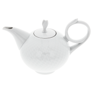 Teapot, small, Shape "Waves Relief", white, V 0,2 l