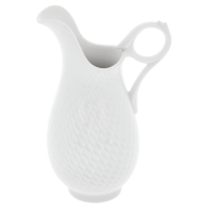 Cream Jug, large, Shape "Waves Relief", white, V 0,3 l