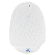 Salt shaker, Shape "Waves Relief", white, H 7 cm