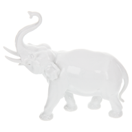 Elephant, white, H 19 cm