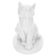 Cat young, white, H 11,5 cm