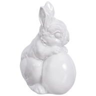 Hare Polly, white, H 11 cm
