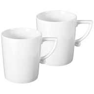 Mug-Set, 2-pcs., white, Shape "No 41"
