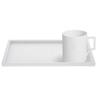 Home office set, 2-pcs, Mug "Berlin", Platter "MEISSEN® Cosmopolitan", white