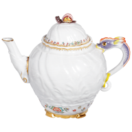 Teapot, Shape "Swan Service", Oriental strewn flowers, gold rim (Swan service), V 0,65 l