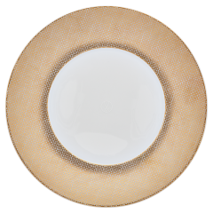 Starter- and Dessert Plate, Shape "MEISSEN® Cosmopolitan", Mesh, gold, Ø 22,5 cm