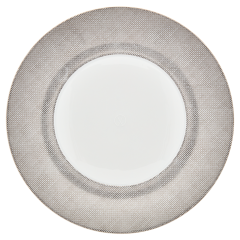 Dinner Plate, large, Shape "MEISSEN® Cosmopolitan", Mesh, platinum, Ø 30 cm