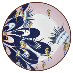 Charger Plate, "MEISSEN Collage", "Blue Splash", Shape "No 41", Ø 33 cm
