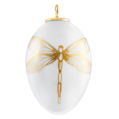 Easter egg, Dragon-fly, gold, H 4,5 cm