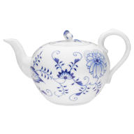 Teapot, small, Shape "New Cutout", Blue Onion, white rim, V 1 l