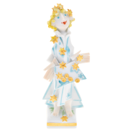 The star-money fairytale figure, Coloured, with gold, H 10 cm
