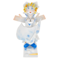 Mother Holle fairytale figure, Coloured, with gold, H 10,5 cm