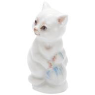 Cat Animal young, Coloured, without gold, H 5,5 cm