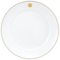 Dinner Plate, Shape "No 41", Swords Luxury Gold, swords medallion, gold rim, Ø 29 cm