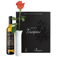 Edition Traminer, set with porcelain vase